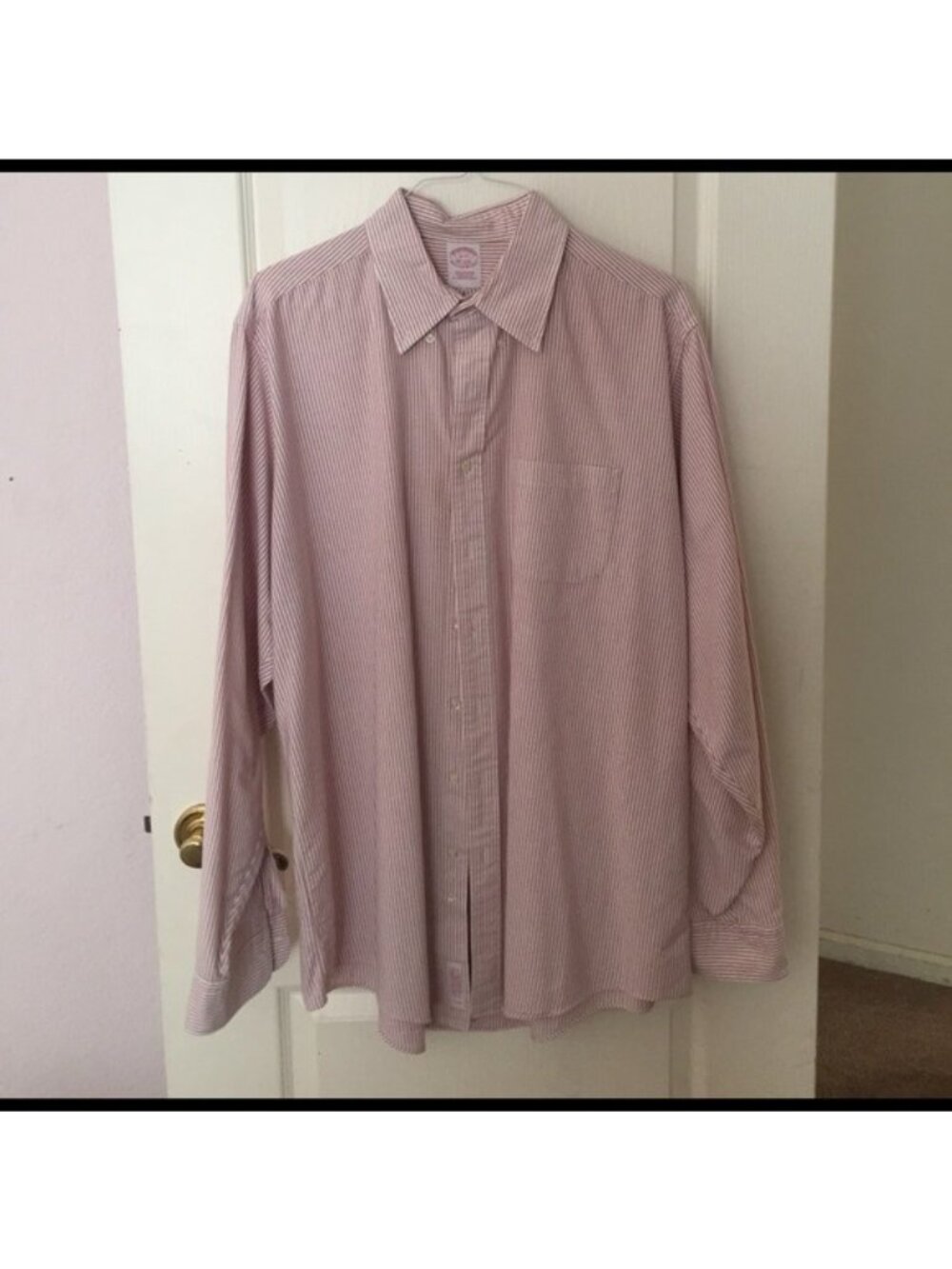 Brooks Brother Pink Stripe Dress Shirt